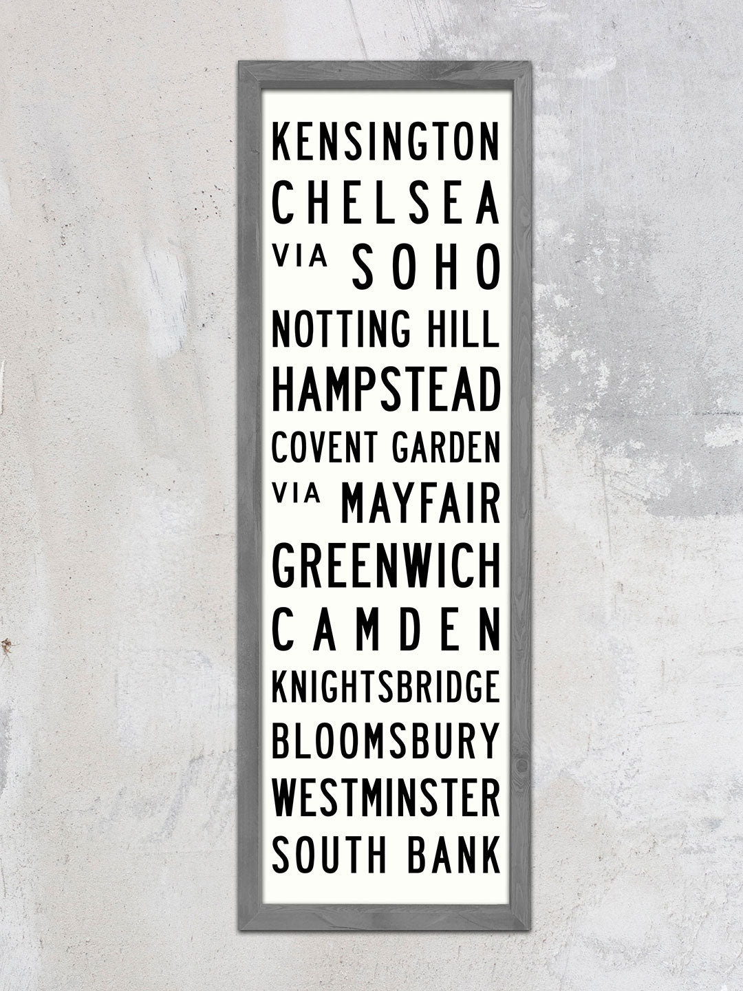 Custom Wood Subway Sign - Handmade with Personalized Destinations