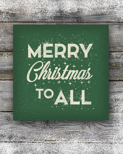 Green Merry Christmas Sign Wall Decor