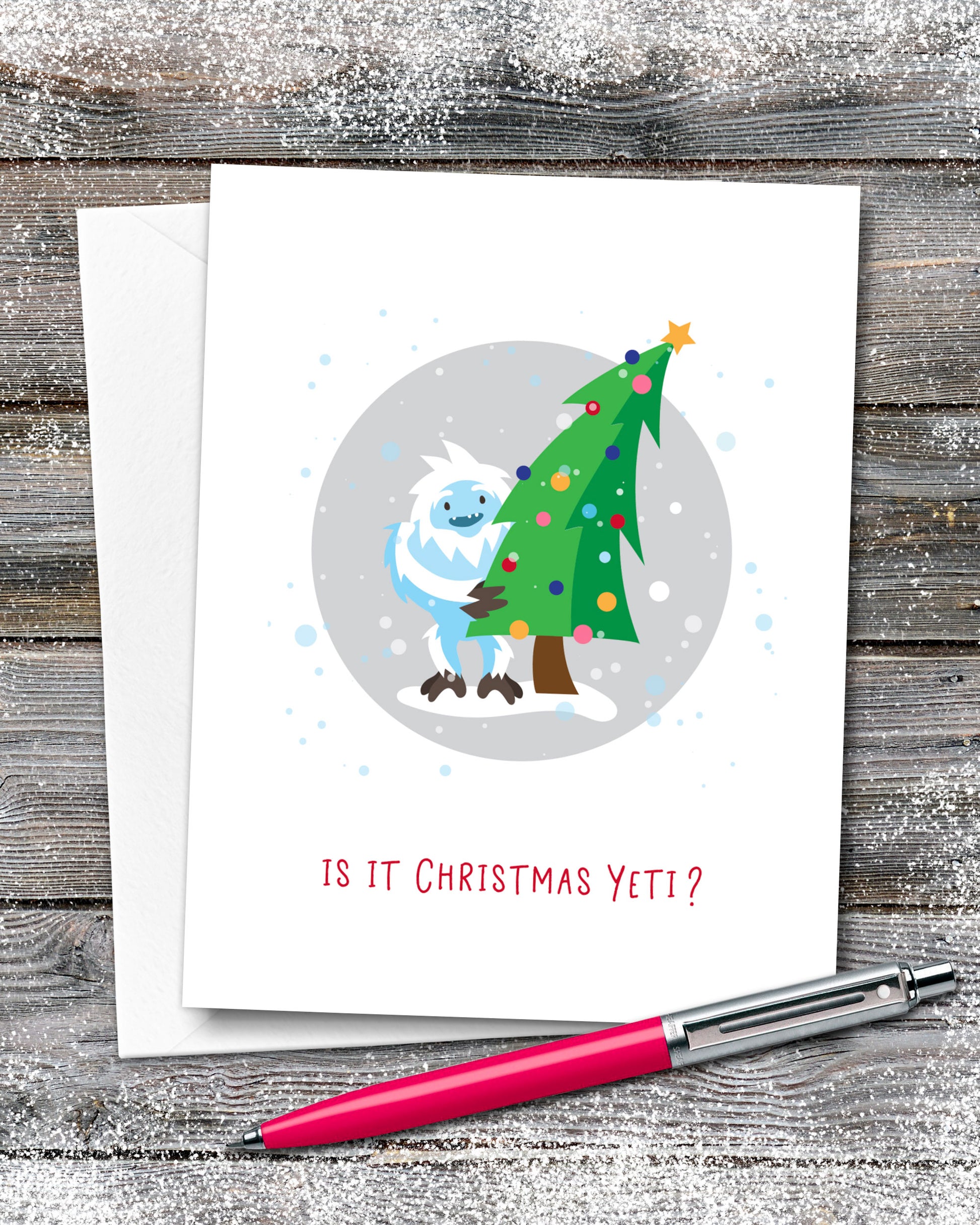 Is it Christmas Yeti? Holiday Card