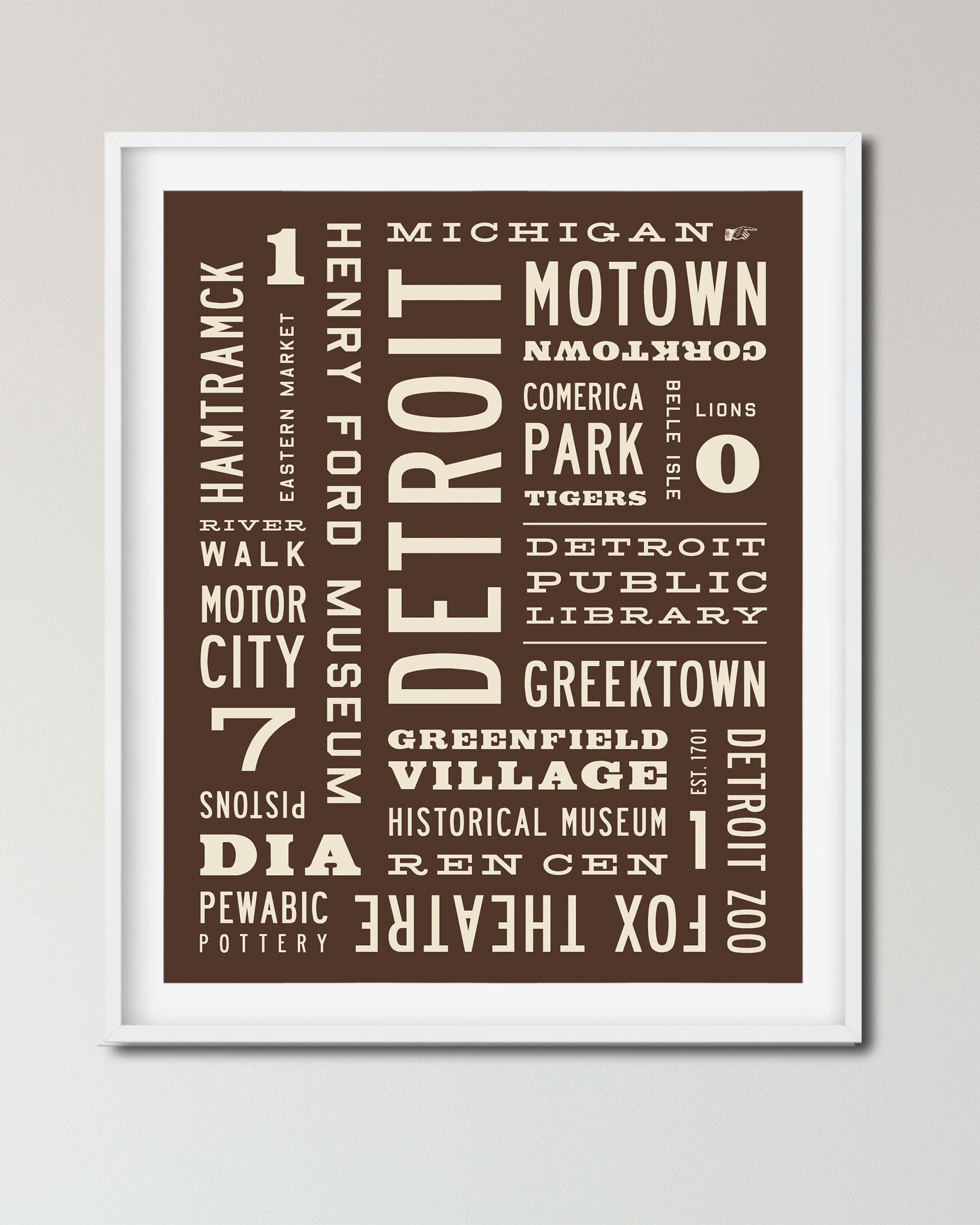 DETROIT Word Art Poster Board 11x14, 16x20, 20x30 sizes - Michigan Sports,  Michigan, Photography, Fun Gifts, or For Home Decorating!